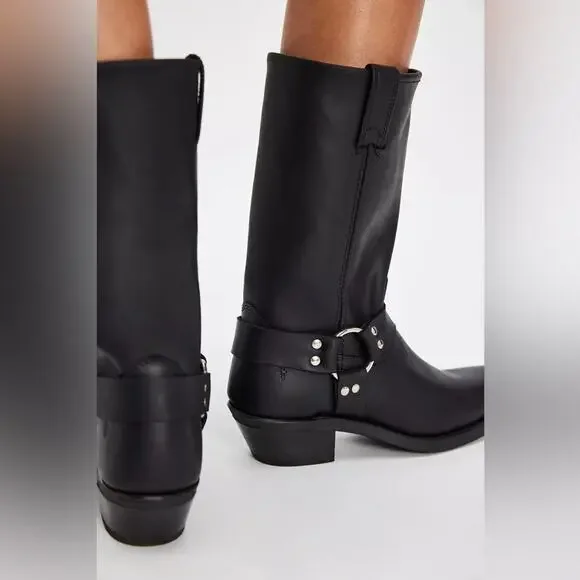 Frye Harness 12R Boots Black - Picture 7 of 13